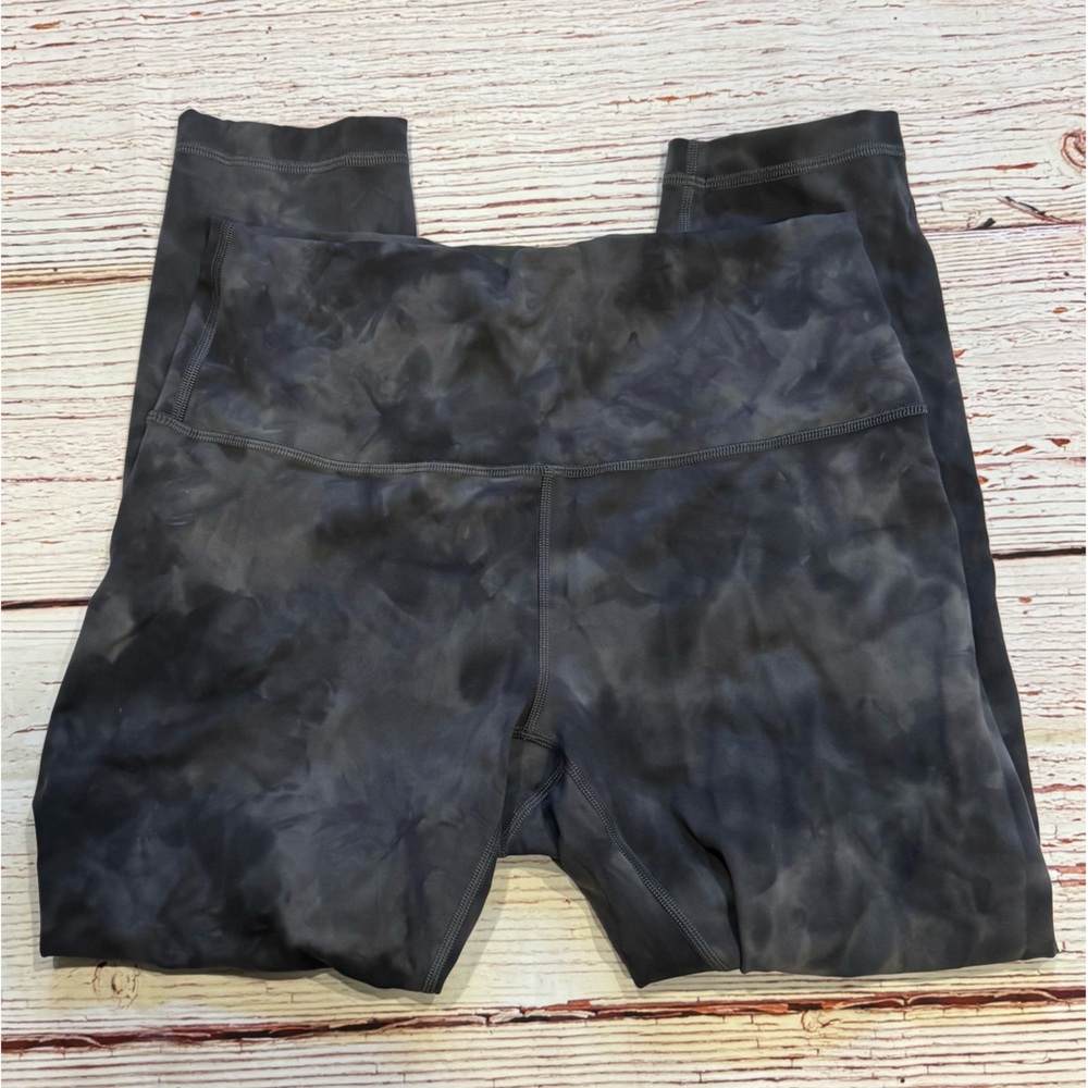 Lululemon Wunder Train High-Rise Crop 23 Diamond Dye Pitch Grey Graphite Grey 10 - Picture 3 of 9